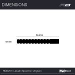 Šipky steel Red Dragon Javelin Spectron 20g, 85% wolfram