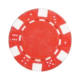 Pokerový žeton, kostkový vzor, 11,5g, červená barva