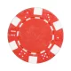 Pokerový žeton, kostkový vzor, 11,5g, červená barva