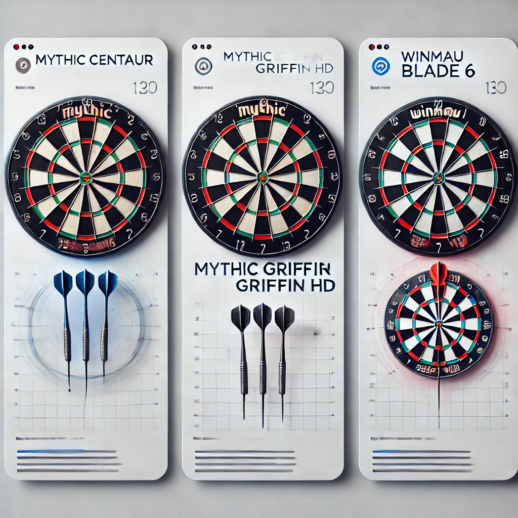  Recenze sisalových terčů na šipky 2025: Mythic Centaur, Griffin HD a Winmau Blade 6