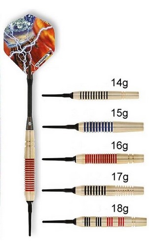 ProZona Tělíčko soft šipky 18g brass závit 2BA-2BA
