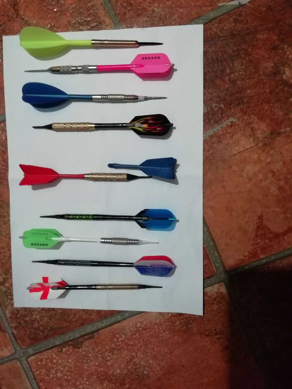 Letky na šipky Harrows Hologram Standard úzké, Plamen
