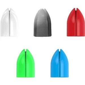   Kroužky na násadky L-Style Shell Lock Ring plastové, bílé, 6ks
