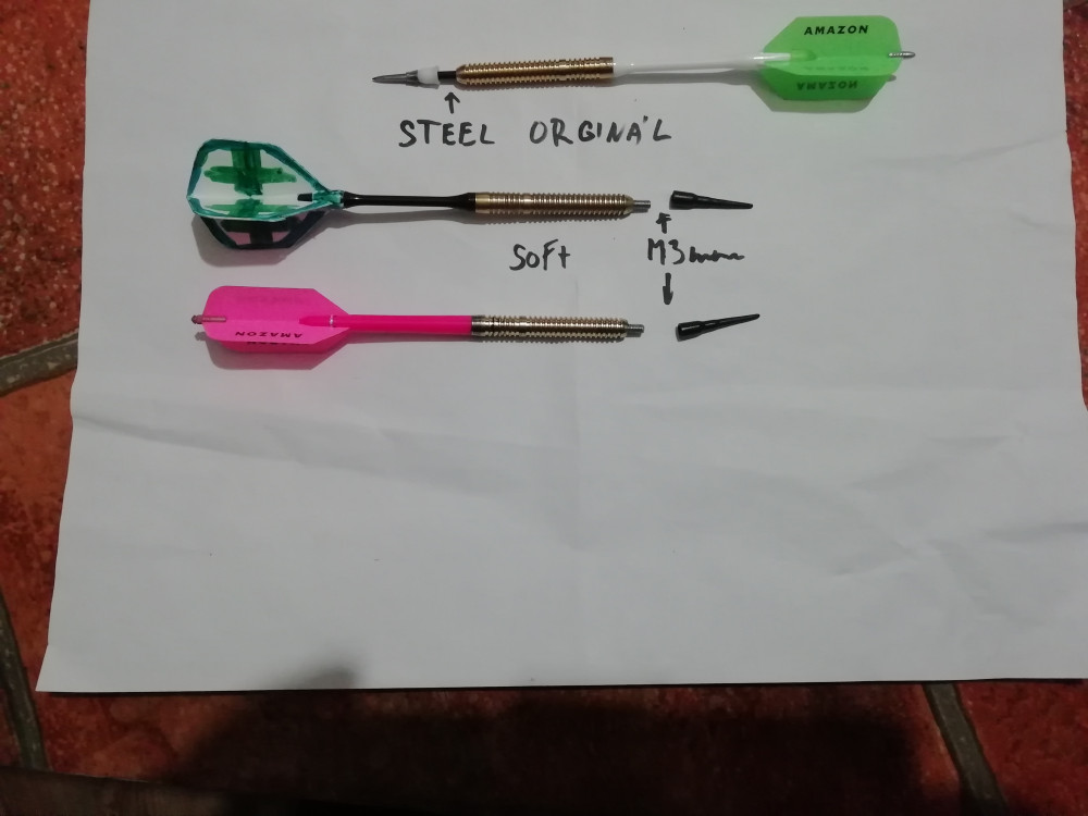 Sada steel šipek ONE80 ADTS 10G, Brass

